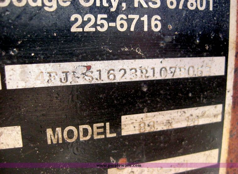 image for item 8689 1999 J&S 16' flat bed trailer