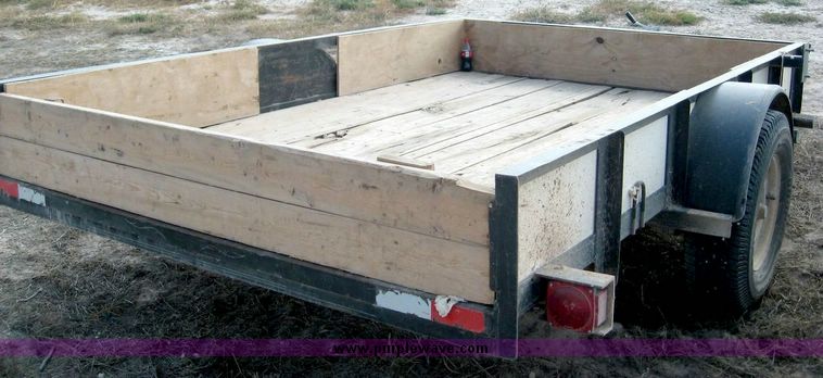 image for item 8694 10' utility trailer with tilt bed