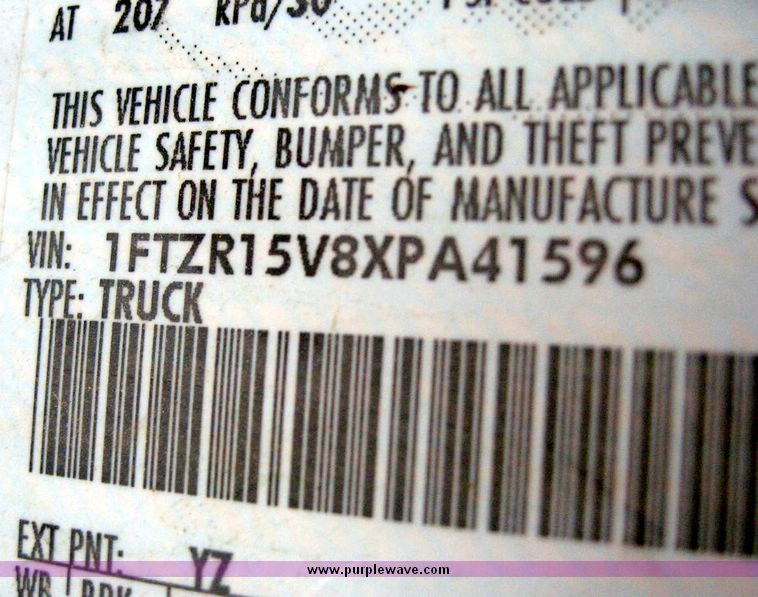 image for item 8723 1999 Ford Ranger extended cab pickup