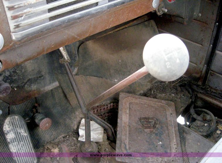 image for item 8728 1948 GMC truck with Farm hand manure spreading box