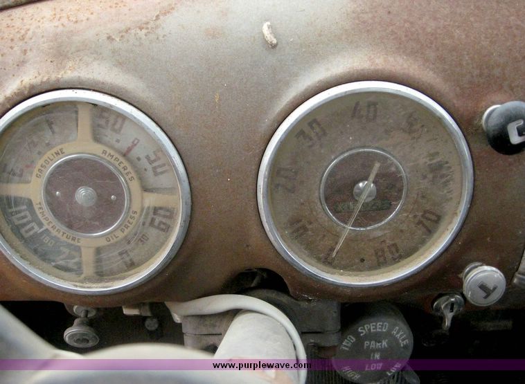 image for item 8728 1948 GMC truck with Farm hand manure spreading box