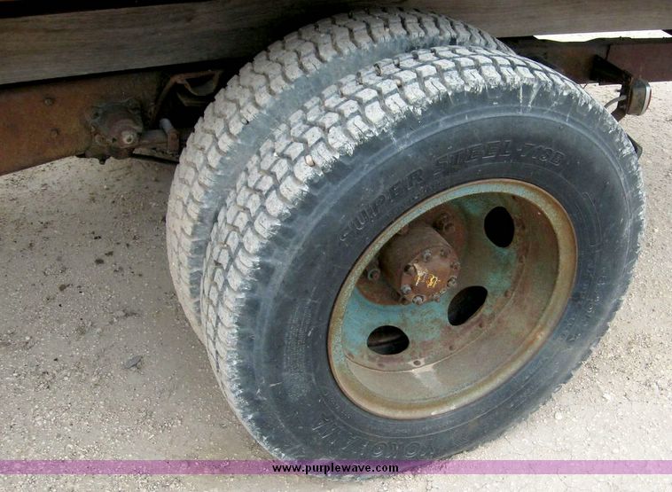 image for item 8728 1948 GMC truck with Farm hand manure spreading box