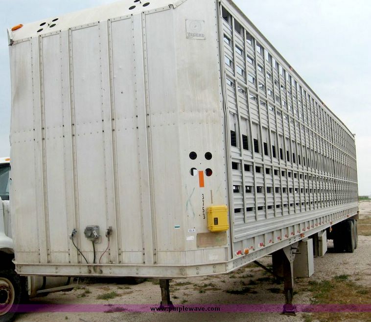 image for item 8732 1995 Barrett aluminum double deck straight trailer