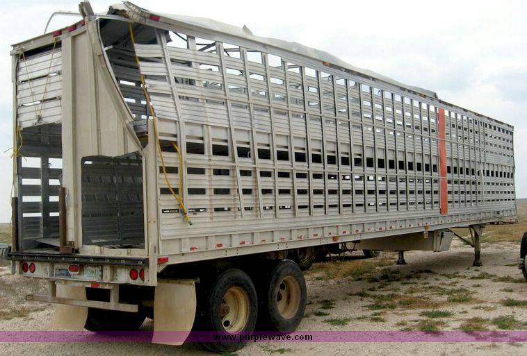 image for item 8732 1995 Barrett aluminum double deck straight trailer