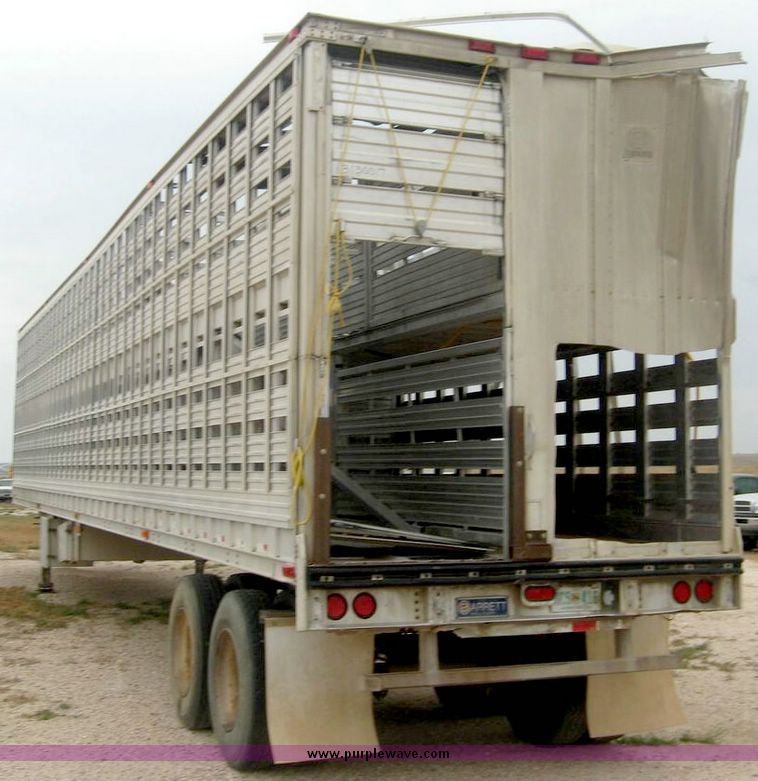 image for item 8732 1995 Barrett aluminum double deck straight trailer