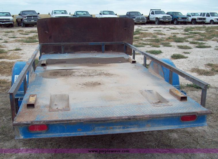 image for item 8738 12' single axle utility trailer