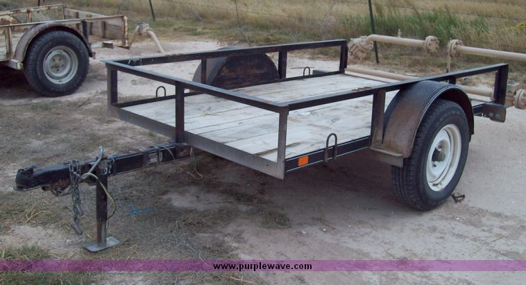 image for item 8740 8' single axle utility trailers