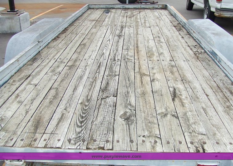 image for item 6499 16' shop built tandem axle trailer