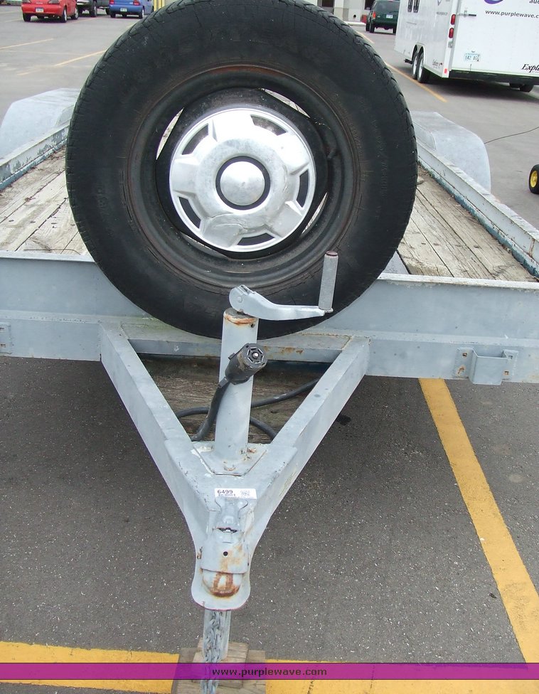 image for item 6499 16' shop built tandem axle trailer