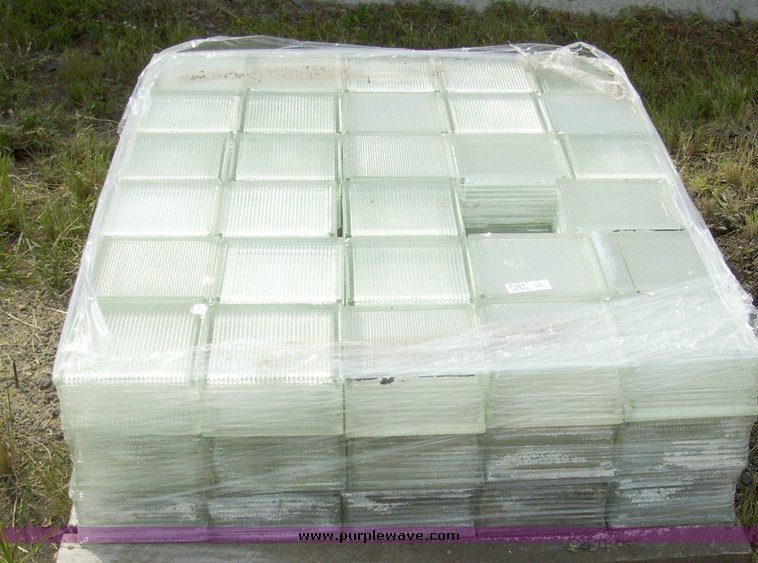 image for item 7301 (2) pallets of glass block