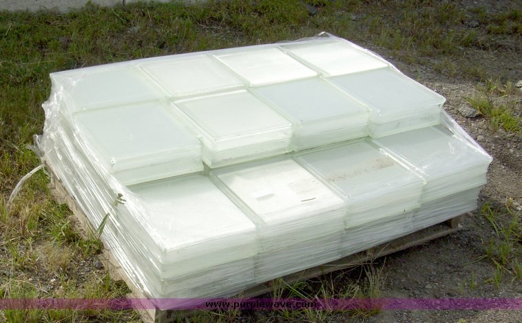 image for item 7301 (2) pallets of glass block