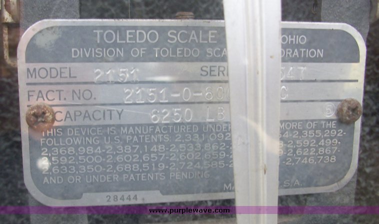 image for item 7309 Toledo scale