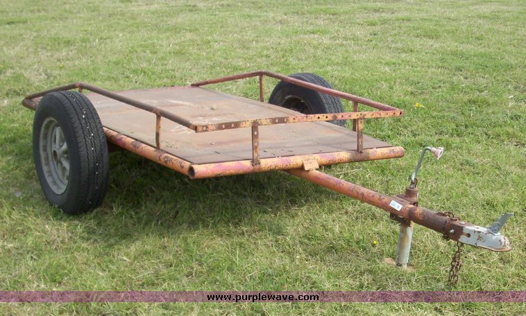 image for item 7322 Single axle utility trailer