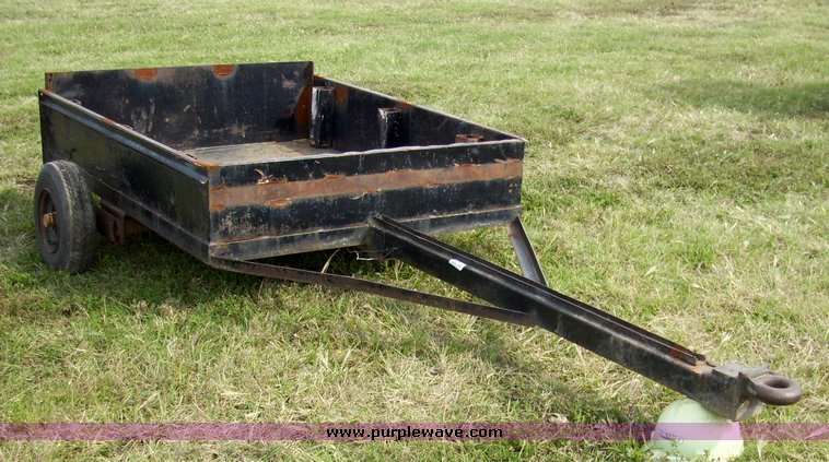 image for item 7324 Single axle stake box utility trailer