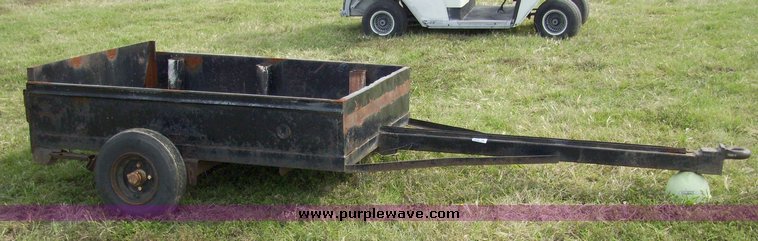 image for item 7324 Single axle stake box utility trailer