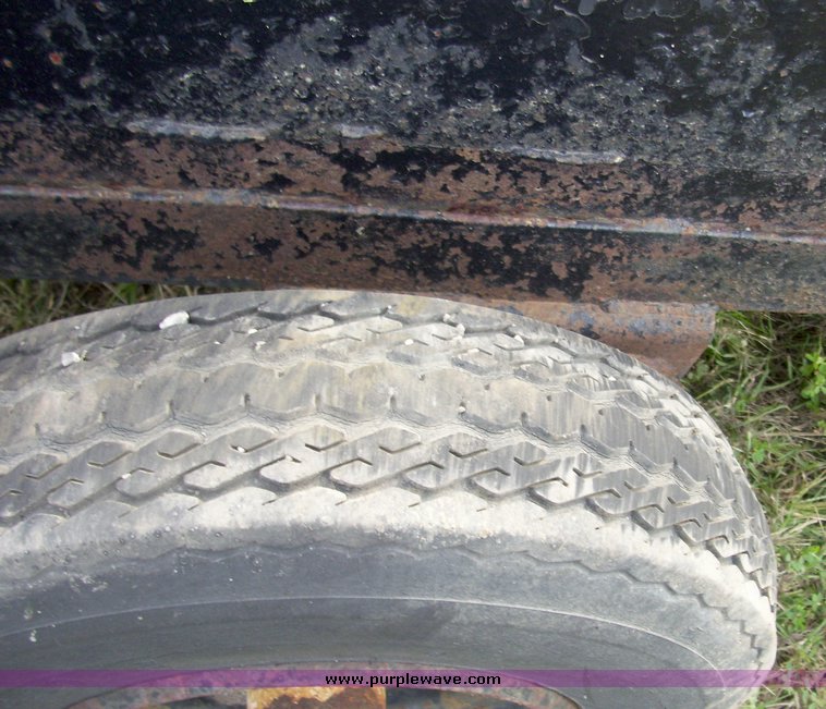 image for item 7324 Single axle stake box utility trailer