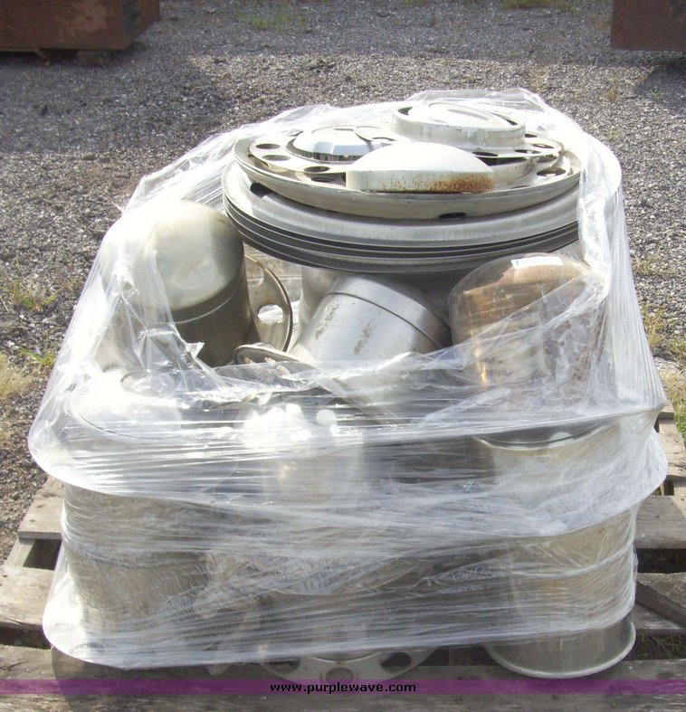 image for item 7347 (2) pallets of hubcaps and wheel centers