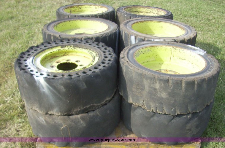 image for item 7368 (12) skid steer tires and wheels