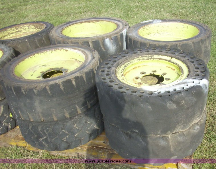 image for item 7368 (12) skid steer tires and wheels
