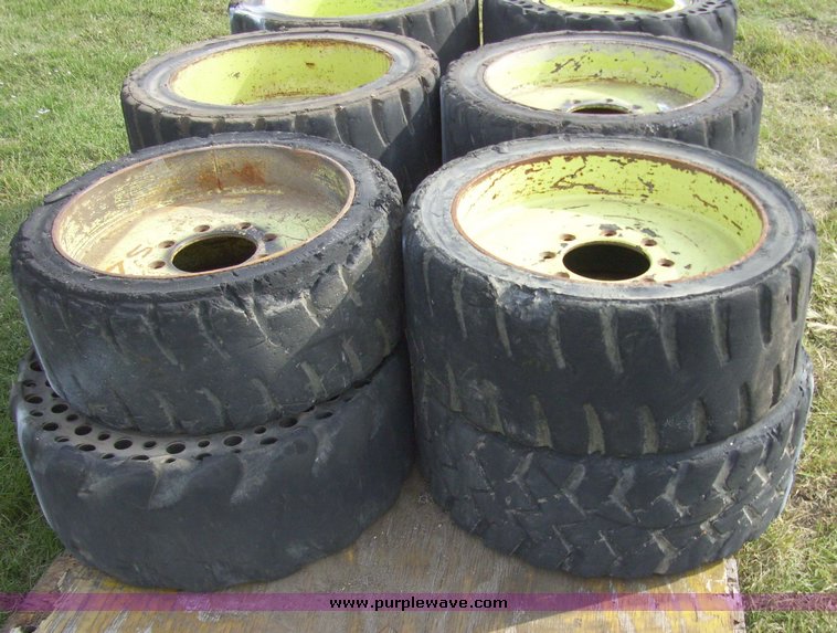 image for item 7368 (12) skid steer tires and wheels
