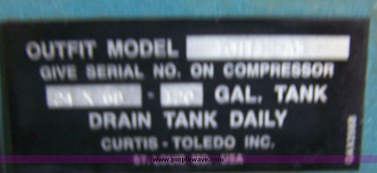 image for item 8603 Curtis Challenger air compressor