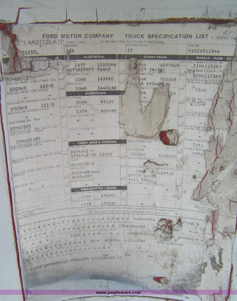 image for item 8614 1973 Ford 9000 single axle truck