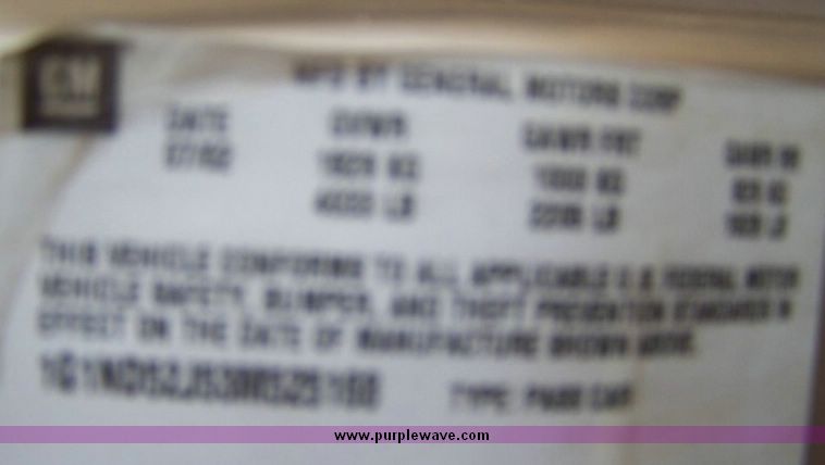 image for item 8615 2003 Chevrolet Malibu four door sedan