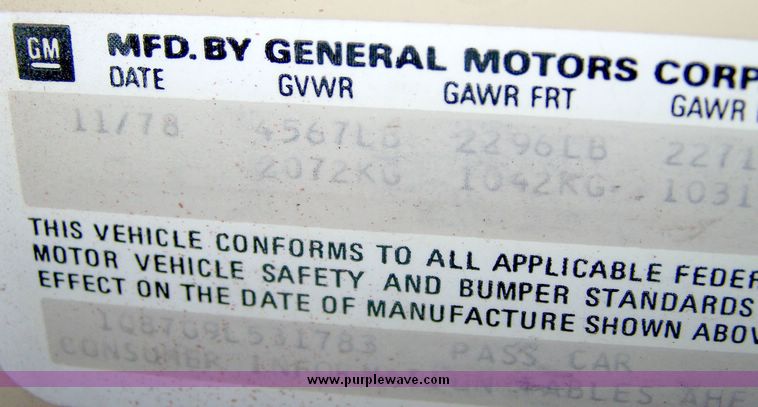 image for item 8619 1979 Chevrolet Camaro