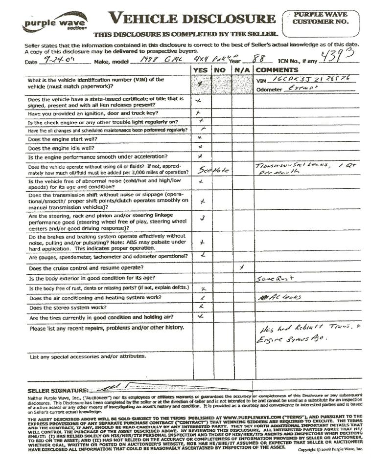 image for item 4393 1988 Chevrolet K1500 half-ton pickup truck