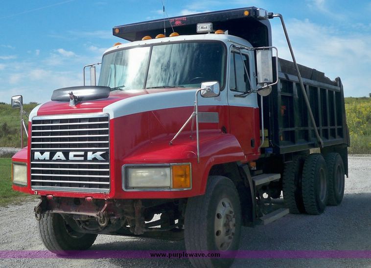 image for item 7410 1998 Mack Maxi Cruise truck with 15' dump bed and hoist