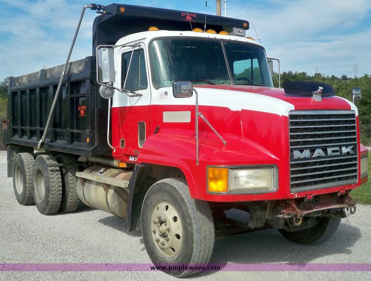 image for item 7410 1998 Mack Maxi Cruise truck with 15' dump bed and hoist