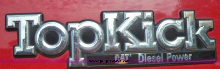 image for item 7411 1992 GMC Topkick truck with 12' flatbed