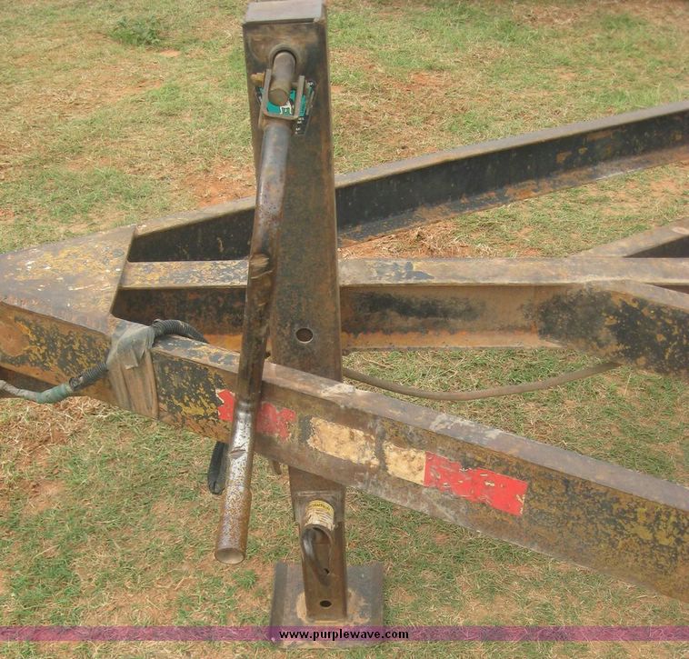 image for item 8752 Shop built 17' triple axle equipment trailer