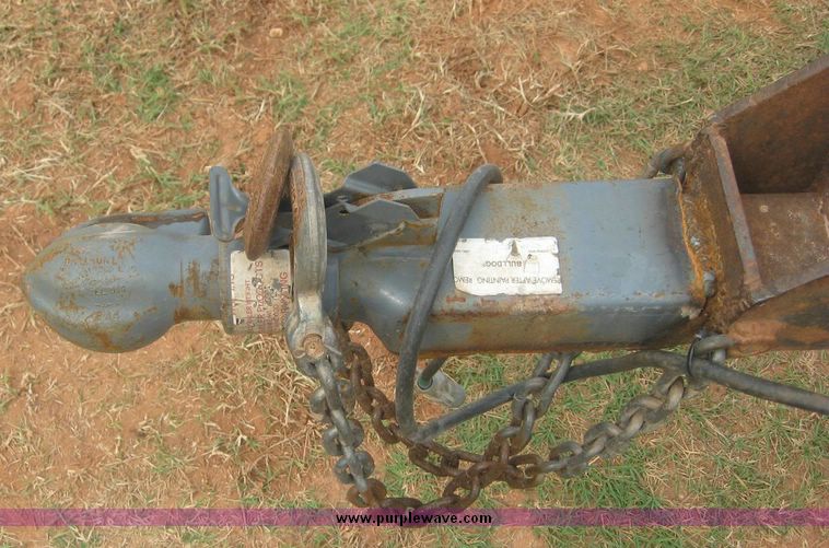 image for item 8752 Shop built 17' triple axle equipment trailer