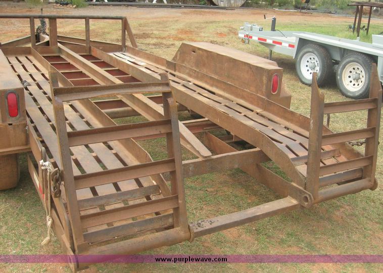 image for item 8754 Shop built 16' tandem axle equipment trailer