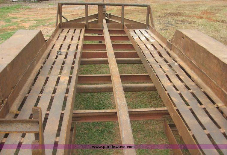 image for item 8754 Shop built 16' tandem axle equipment trailer