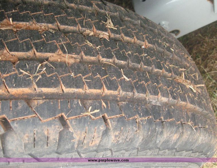 image for item 8755 Belshi 16' steel deck car trailer with fold down ramps