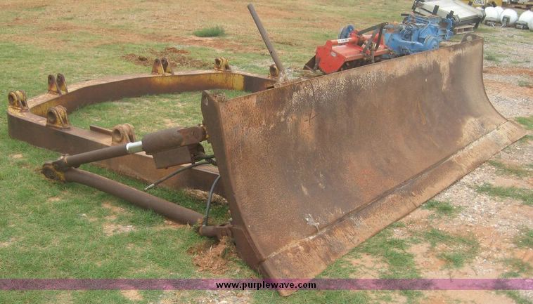 image for item 8758 12' angle dozer blade and mounting bracket