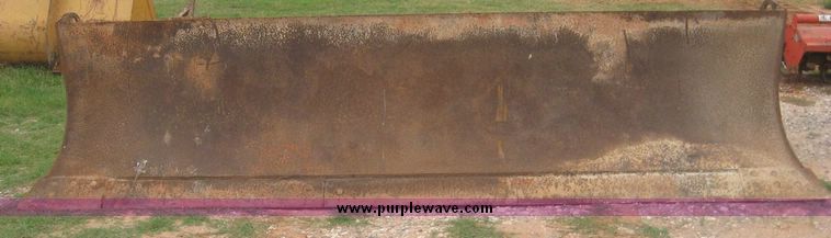 image for item 8758 12' angle dozer blade and mounting bracket