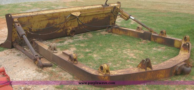 image for item 8758 12' angle dozer blade and mounting bracket