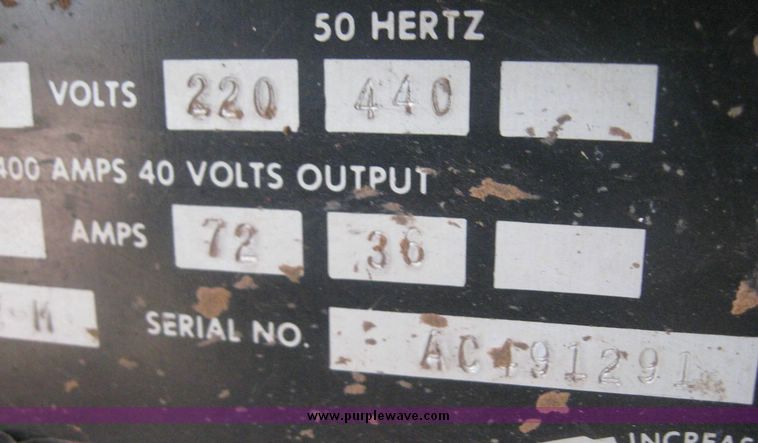 image for item 8770 Lincoln R35-40C welder with wire feed