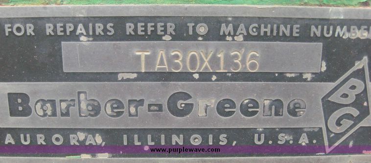 image for item 8771 Barber-Green wheel trencher