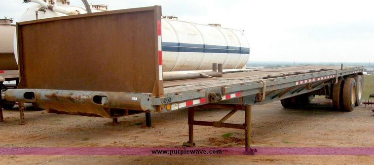 image for item 8964 1980 Hobbs 42' flat bed trailer
