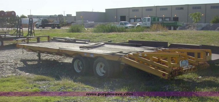 image for item 7605 1994 CZ Engineering tandem axle trailer