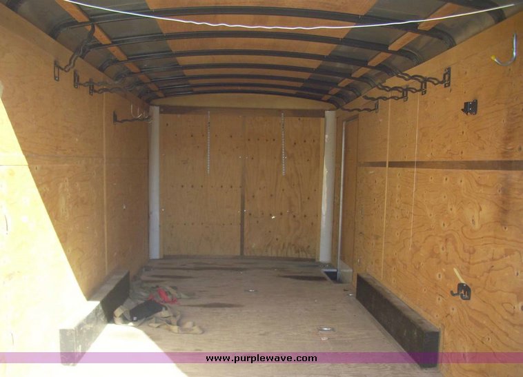 image for item 7609 2002 South West tandem axle 16' enclosed trailer