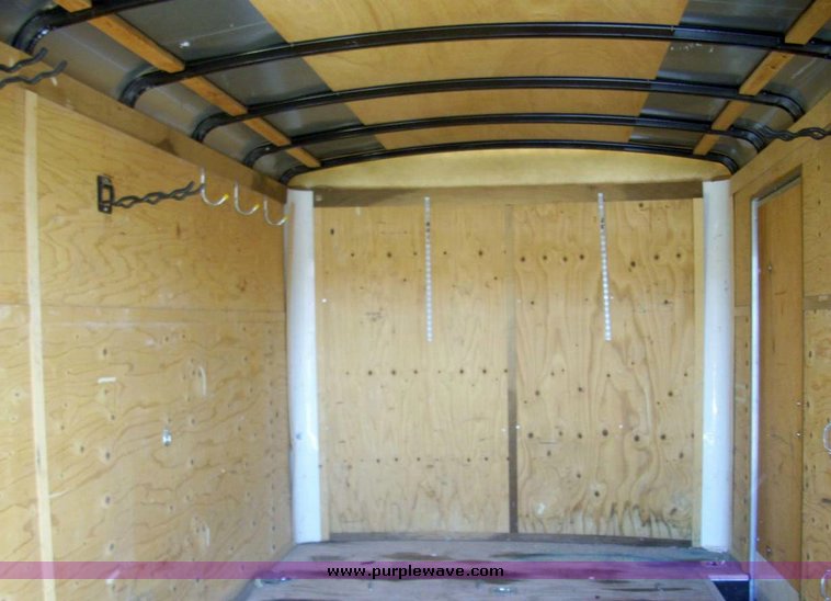 image for item 7609 2002 South West tandem axle 16' enclosed trailer