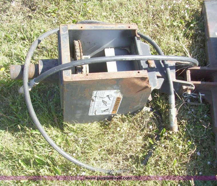 image for item 7628 Lowe hydraulic auger skid steer attachment