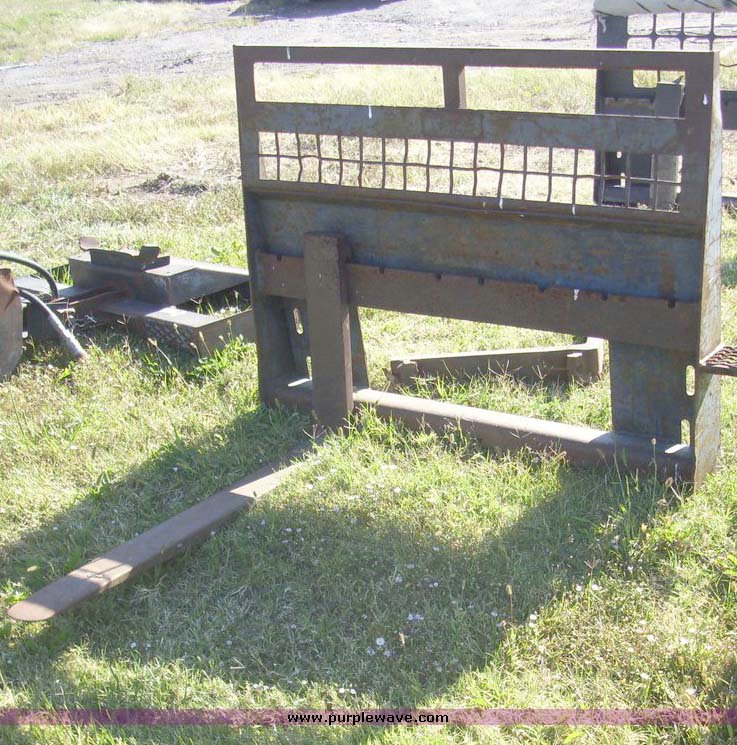 image for item 7630 Skid steer pallet fork attachment
