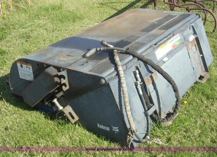 image for item 7632 Bobcat 72" sweeper hydraulic skid steer attachment