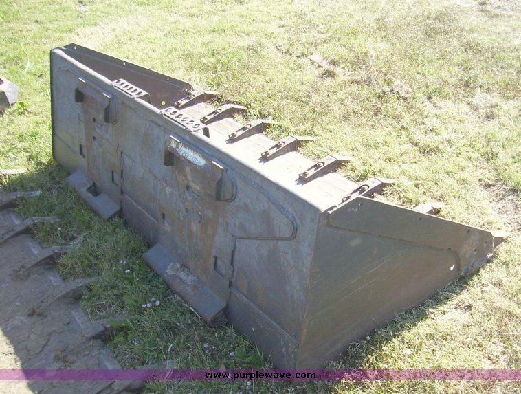 image for item 7635 79" removable tooth skid steer bucket